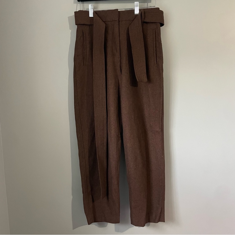Artizia Wilfred New Tie-Front Jallade Wool Pants size 4 - Picture 3 of 10